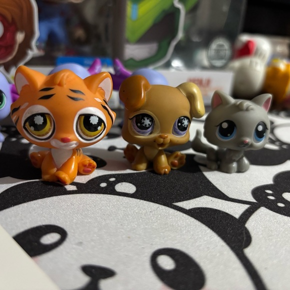 Lot Littlest Pet Shop – Figurines Rares Europe : Panda, Ours, Furet, Insectes